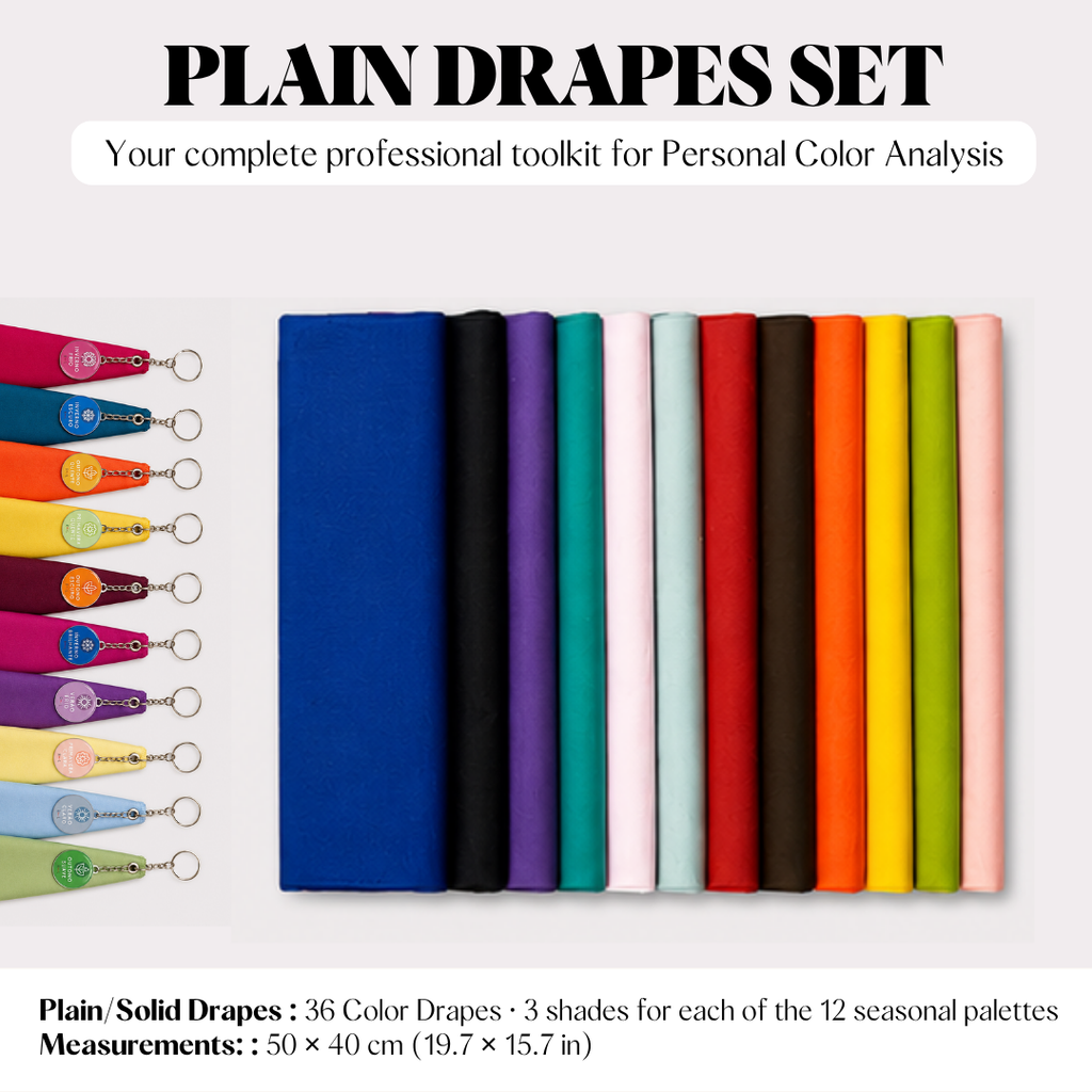 Color Analysis Draping Kit — Expert Set, 75 Professional Drapes