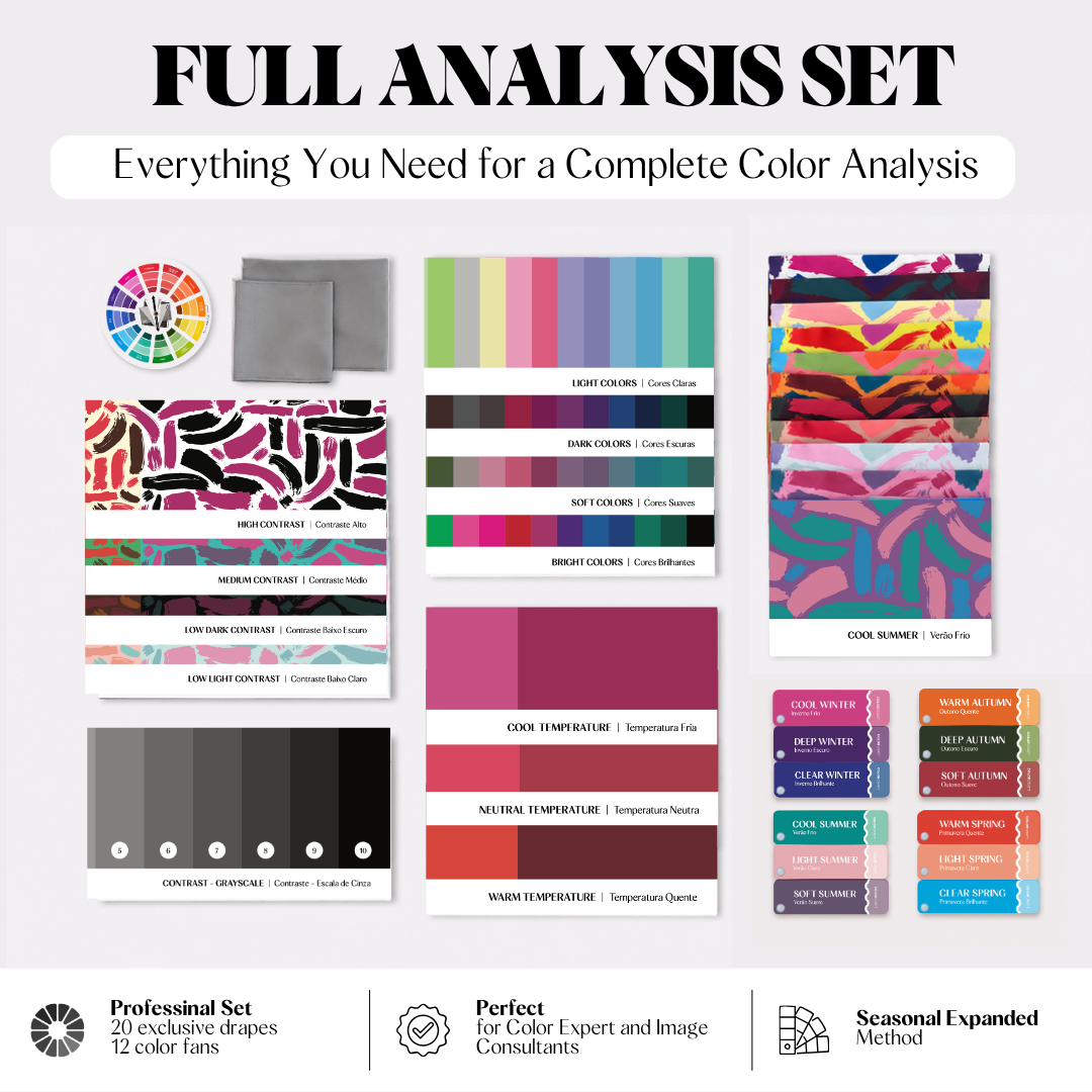 Color Analysis Full Drapes Set •  39 Piece Professional Kit