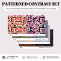 Color Craft patterned contrast drapes set for color analysis