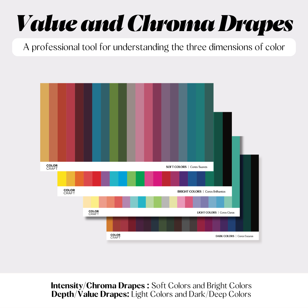 Color Analysis Drapes — Color Dimensions, 7 Pieces