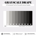 Color Analysis Drape — Grayscale Contrast