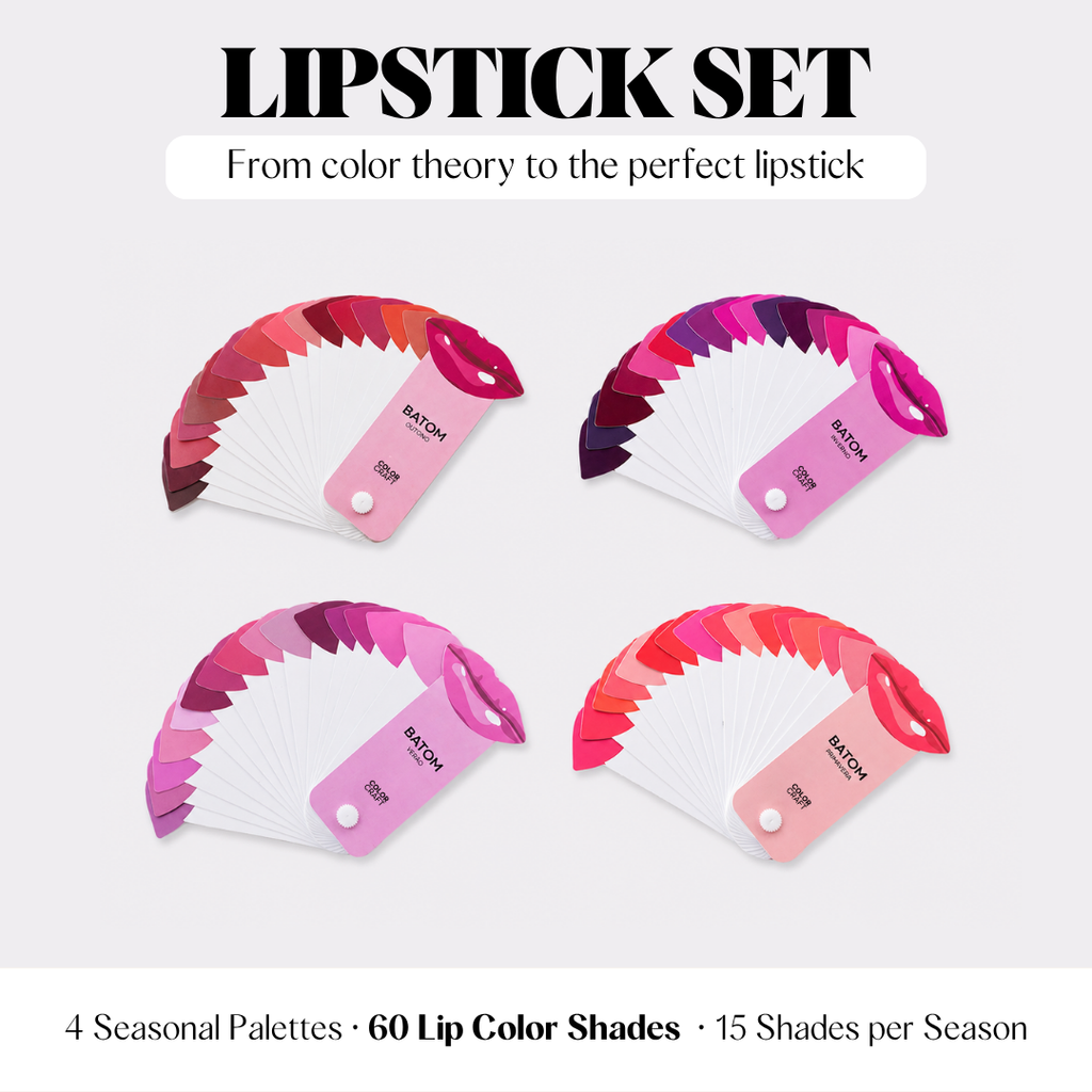 Color Analysis Lipstick Palette Fan Set