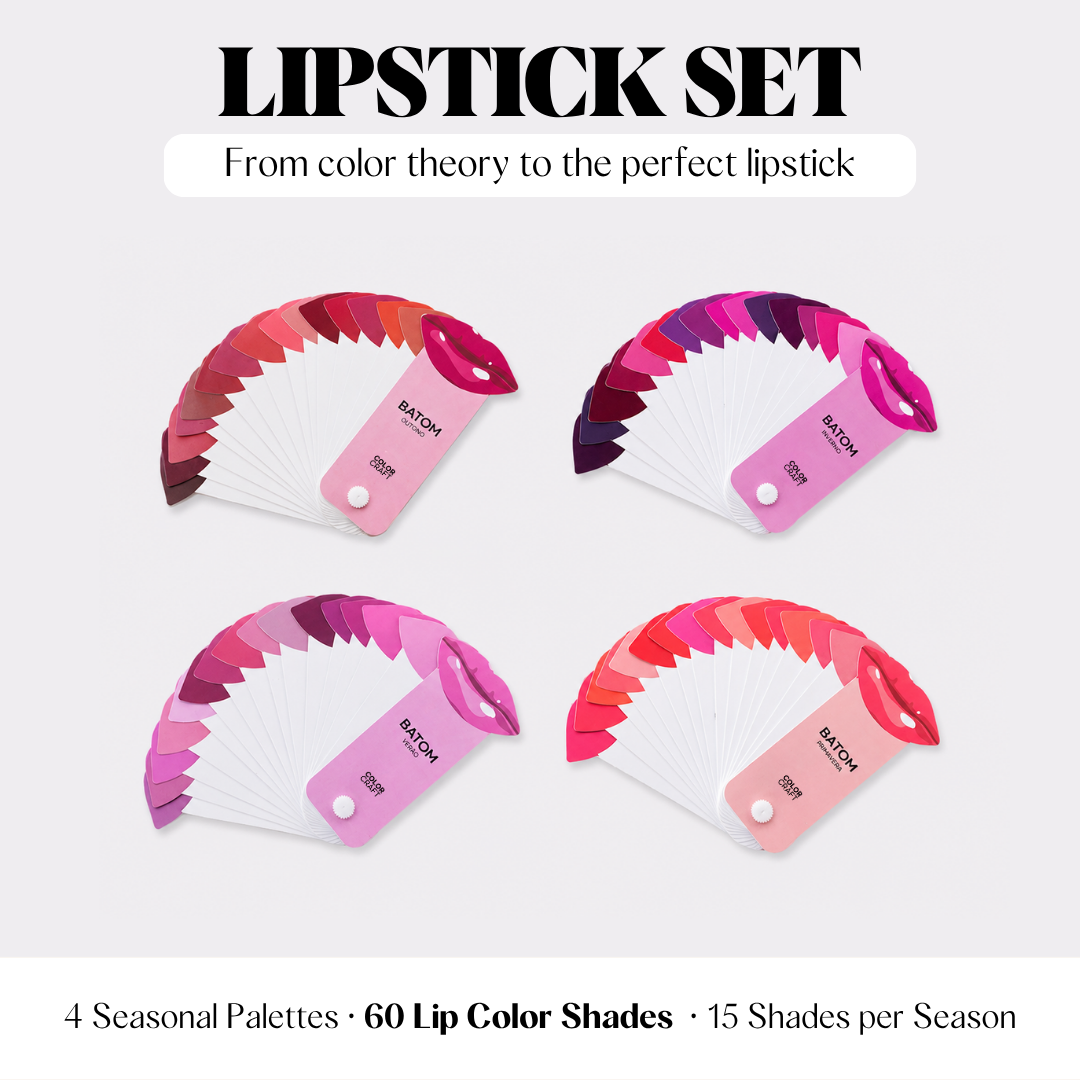 Color Analysis Lipstick Palette Fan Set