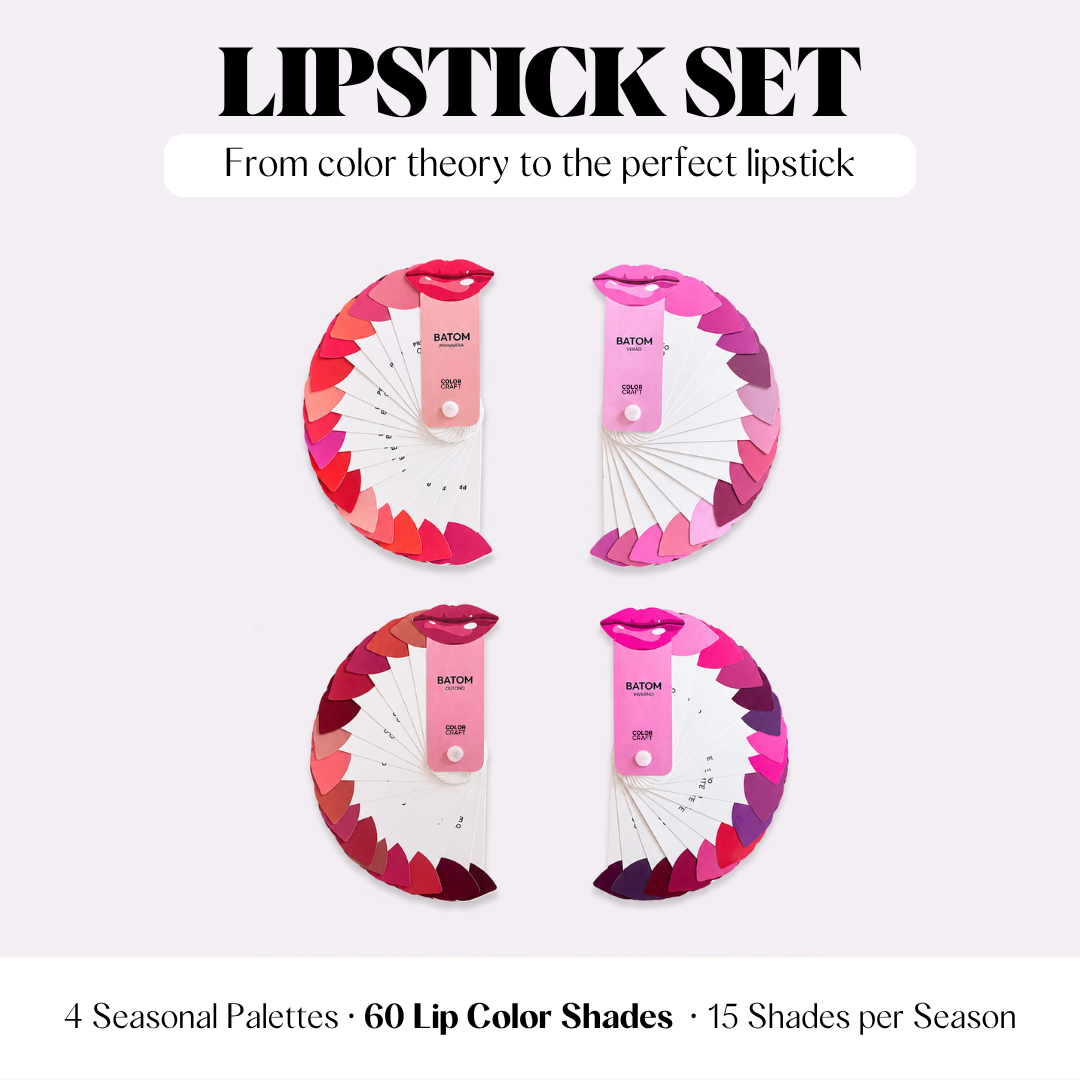 Color Analysis Lipstick Palette Fan Set