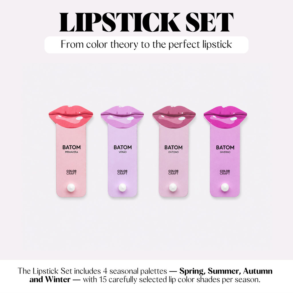 Color Analysis Lipstick Palette Fan Set