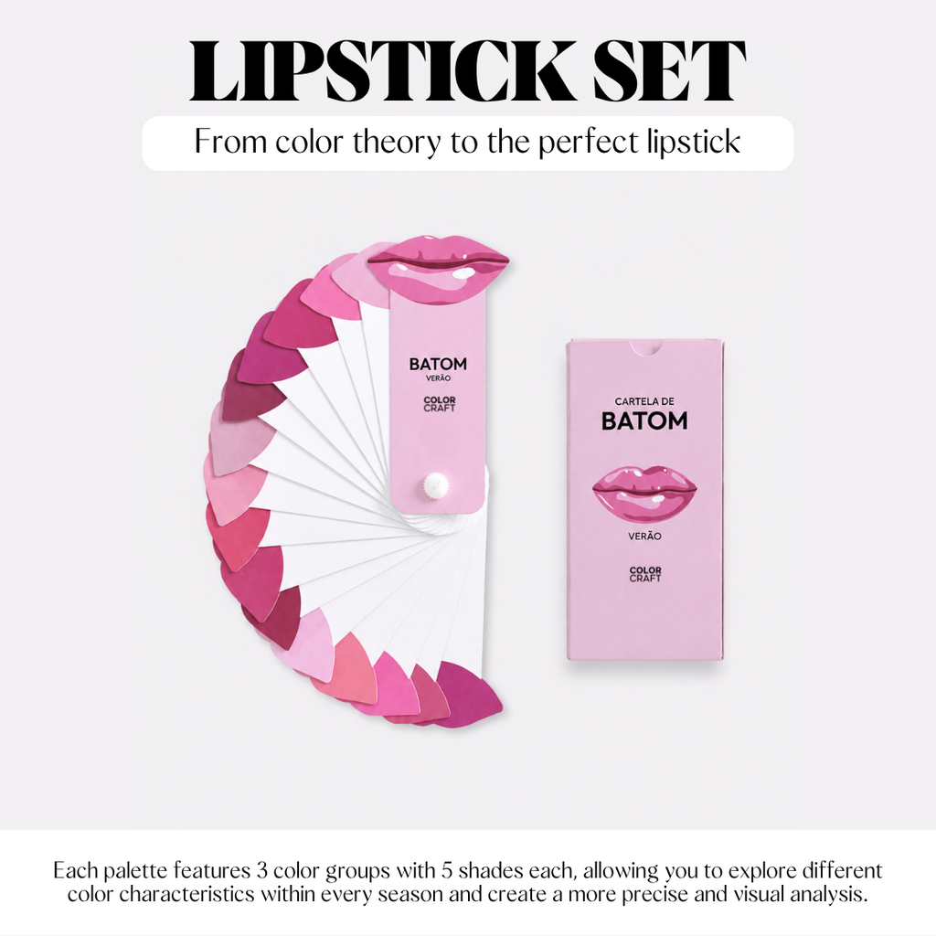 Color Analysis Lipstick Palette Fan Set