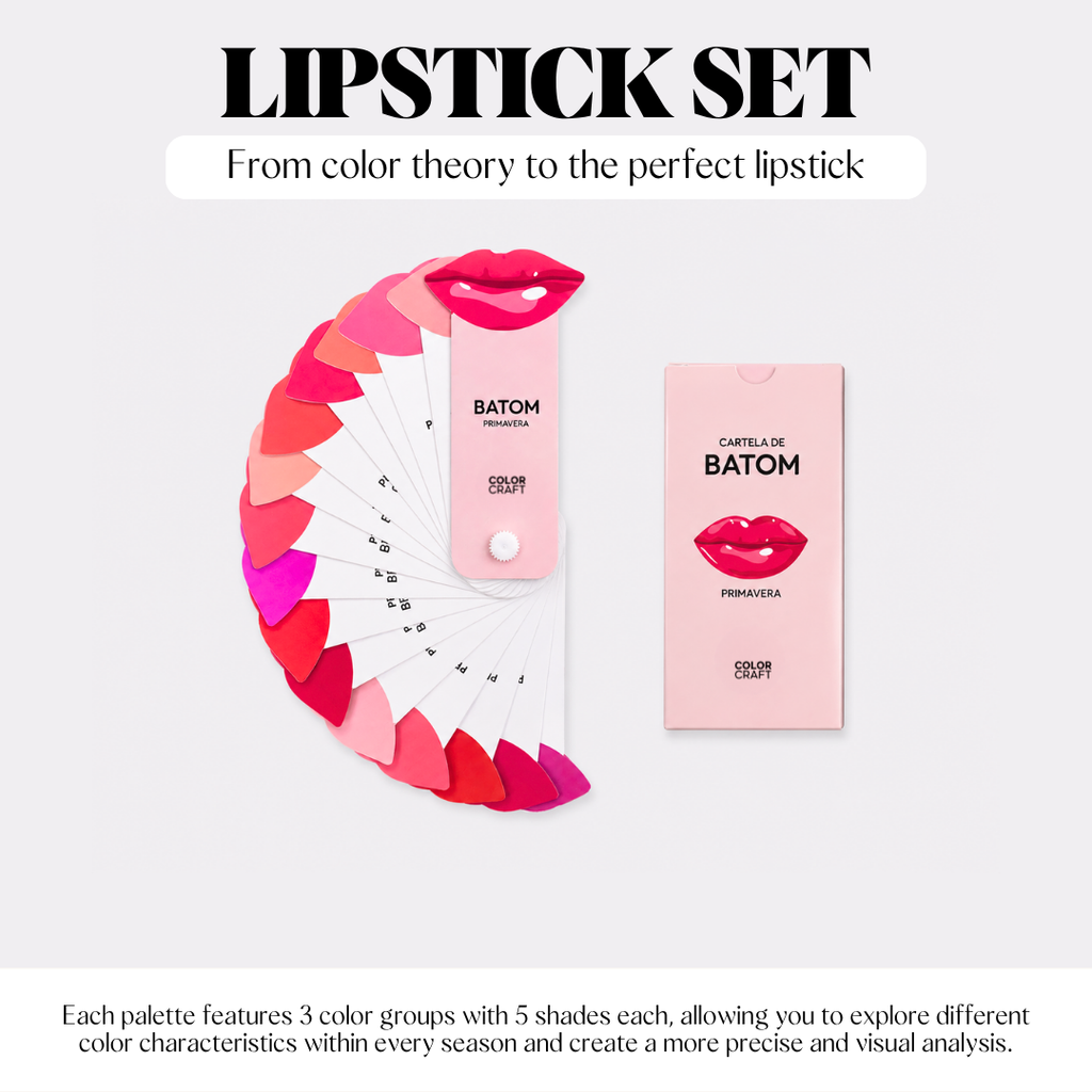 Color Analysis Lipstick Palette Fan Set