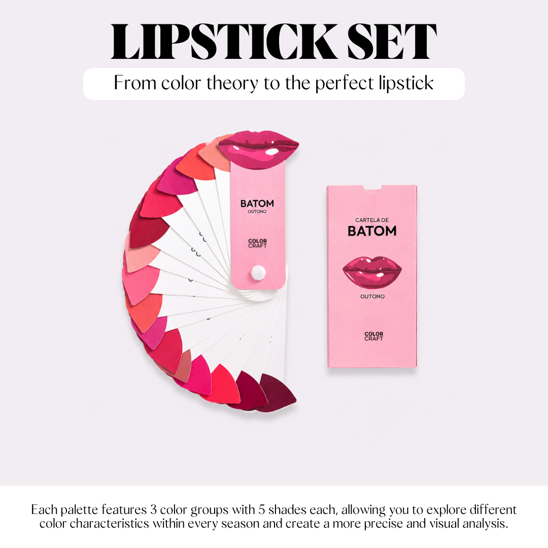 Color Analysis Lipstick Palette Fan Set
