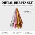 Color Analysis Drapes — Metallic Set