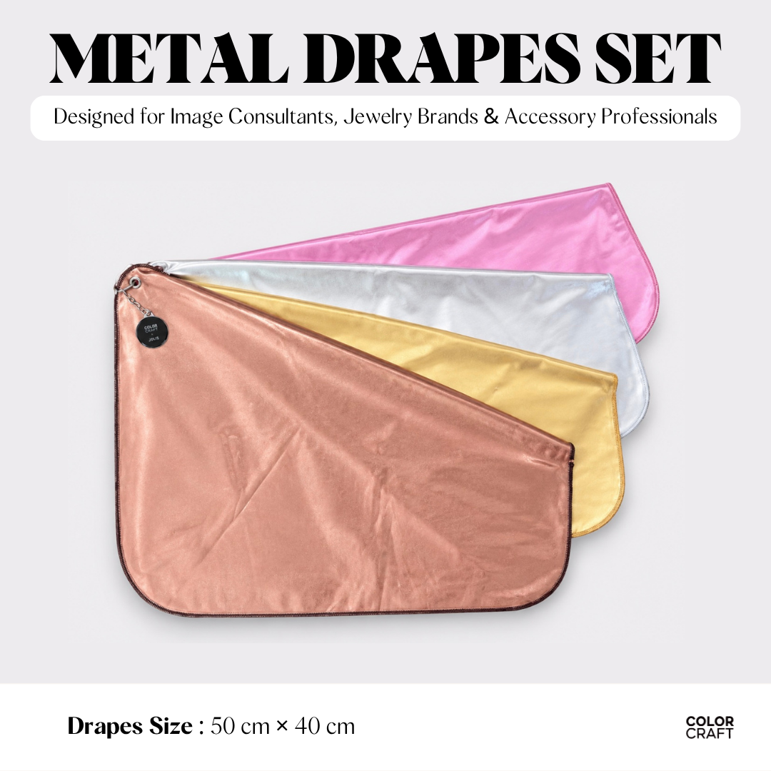 Color Analysis Drapes — Metallic Set