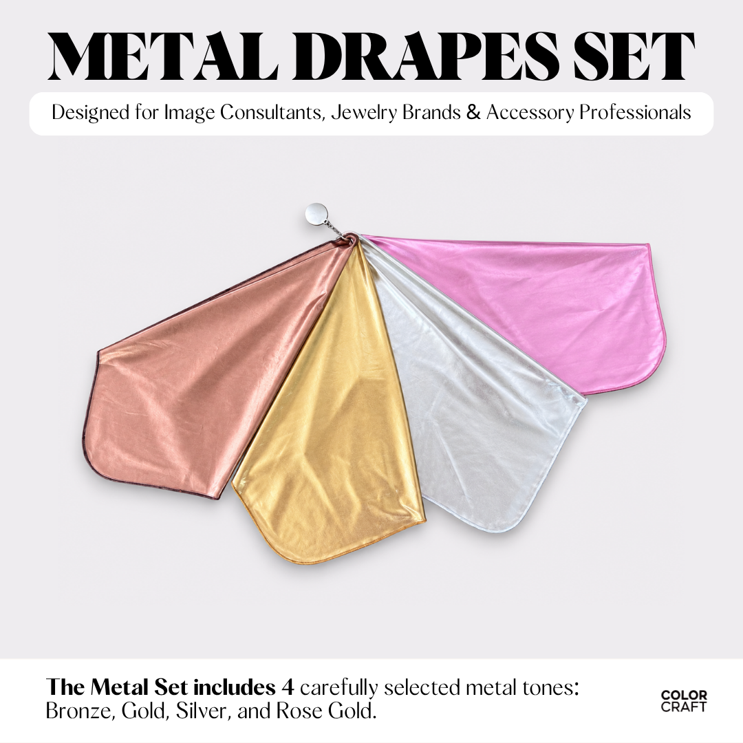 Color Analysis Drapes — Metallic Set