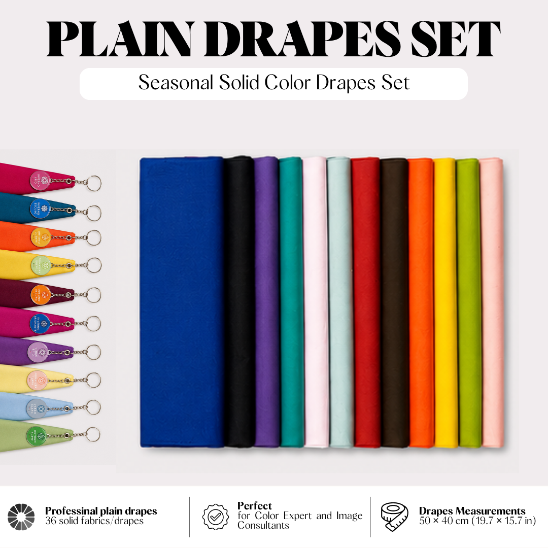Color Analysis Drapes — Plain Color Set