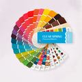 Bright Spring color palette swatch fan for personal color analysis