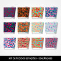 Seasonal Printed Drapes Set