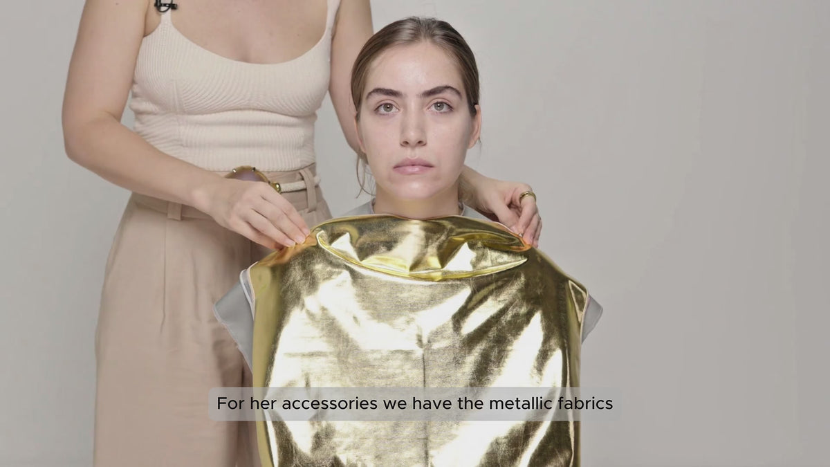 Color Analysis Drapes — Metallic Set
